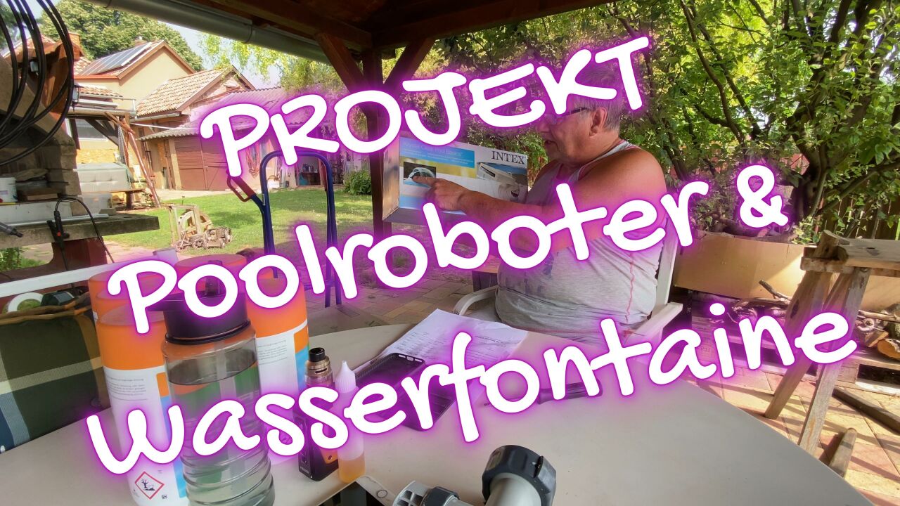 Poolroboter & Wasserfontaine