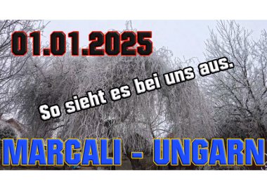 Ungarn Aktuell - Info Frohes Neue Jahr 2025 - So sieht es bei uns in Marcali / Ungarn aus.